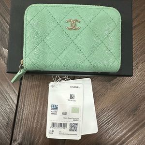 Chanel Green Coin Purse